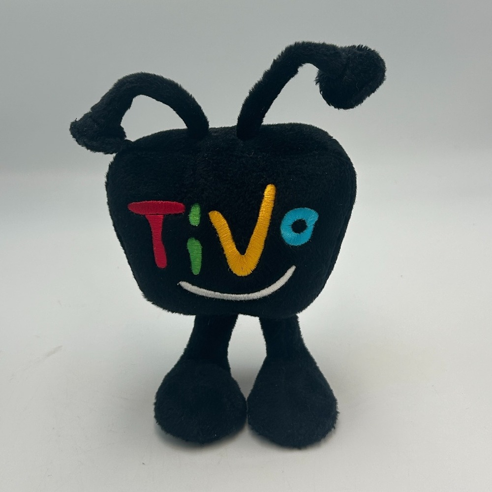 TiVo TV DVR Plush Mascot 8" Self Standing Antena Advertising Promo Toy Vintage